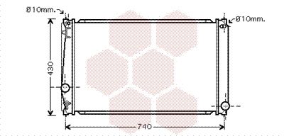 VAN WEZEL Radiators, Motora dzesēšanas sistēma 53002418